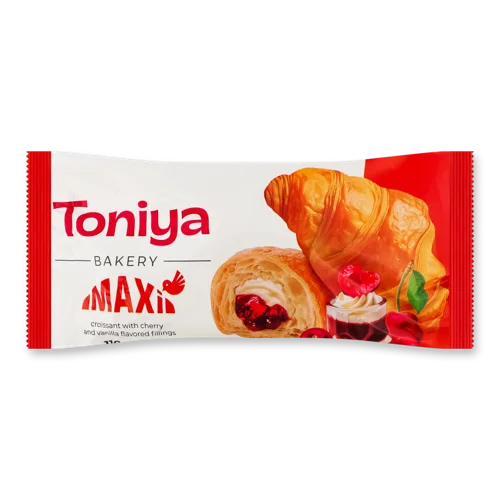 Круасан з Наповнювачами Вишня та Ваніль Maxi Toniya, м/у, 110 г