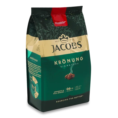 Кава Натуральна Смажена В Зернах Kronung Jacobs, м/у 250г