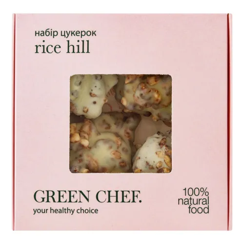 Цукерки Rice hill Green Chef к/у 140г