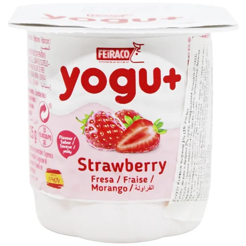 Йогурт Yogu+ зі смаком полуниці 2% 125г