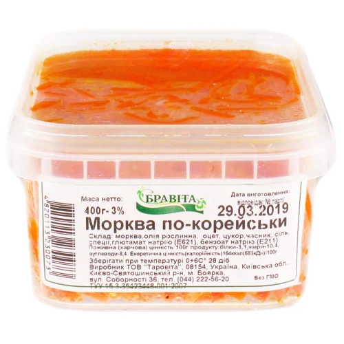 Морква Бравіта по-корейськи 400г