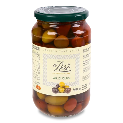 Оливки В/Ґ Мікс У Розсолі, 300г