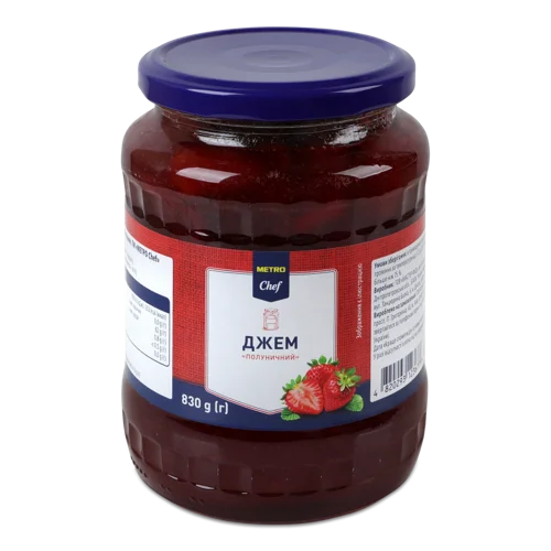 Джем Полуничний стерилізований c/б Metro Chef 830г