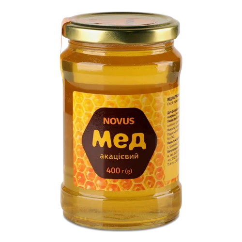 Мед Натуральний Квітковий Акацієвий Монофлорний, с/б 400г