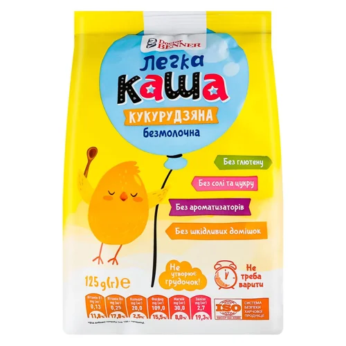 Каша кукурудзяна Doctor Benner Легка безмолочна 125г
