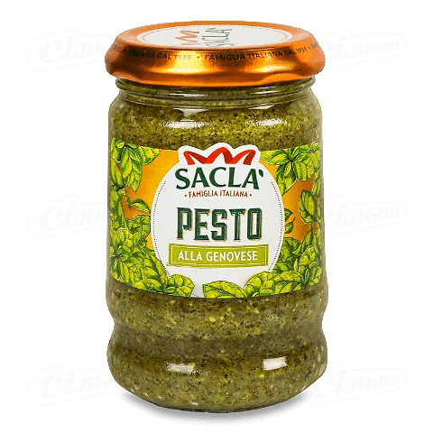 Соус Sacla песто з базиліком, 190г