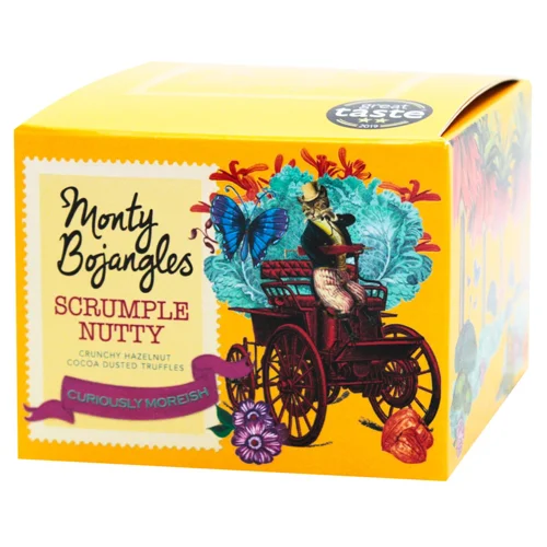 Цукерки Monty Bojangles Scrumple Nutty Трюфелі з горіховою стружкою 100г