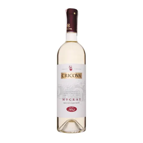Вино 0.75л 12% біле напівсолодке Мускат Cricova пл