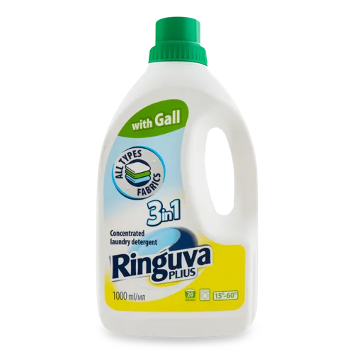 Рідкий Засіб Для Прання Всі Ткани 3 in 1 Ringuva Plus 1л