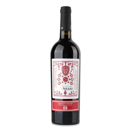 Вино Червоне Напівсолодке Alazani Valley Ambari, в/ґ, 0.75л, 11-13%