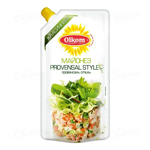 Майонез Olkom «Провансаль стиль» 67%, 360г