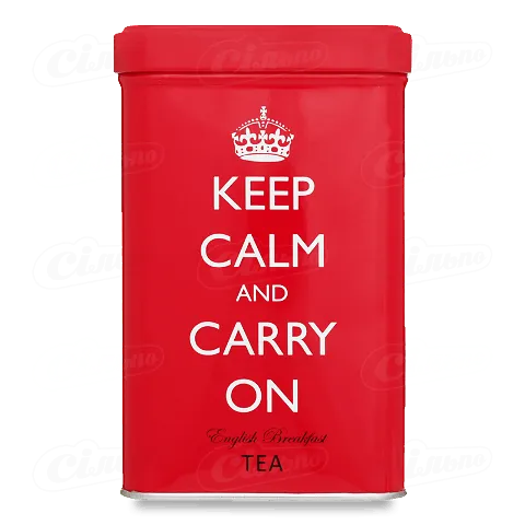Чай чорний Keep Calm And Carry On Red, 40*3,125г