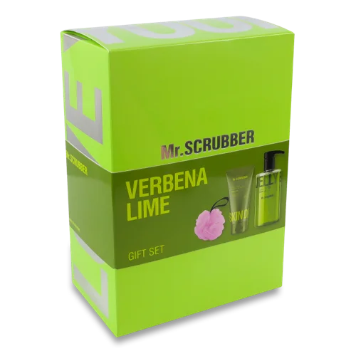 Подарунковий Набір Verbena Lime Mr.Scrubber 3шт, в/ґ