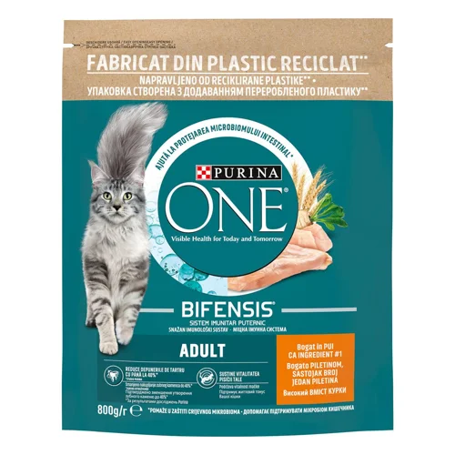 Корм сухий Purina One Adult з куркою для котів 800г