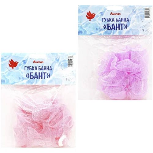 Губка банна Auchan Бант