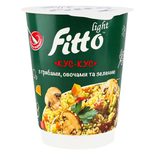 Кус-кус Fitto Light з грибами, овочами та зеленню 40г