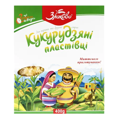 Пластівці кукурудзяні Злаково к/у 400г