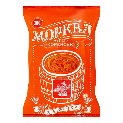 Морква по-корейськи З діжечки Чудова марка м/у 300г