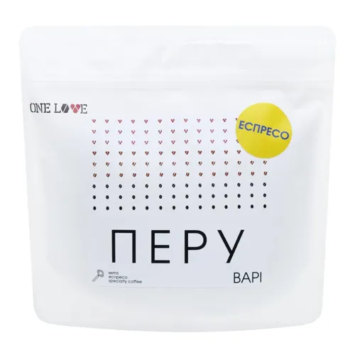 Кава One Love Перу Варі смажена в зернах 250г