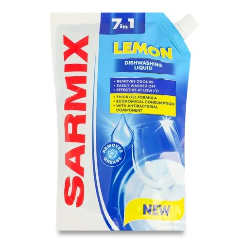 Засіб Для Миття Посуду Гелеподібний Лимон Sarmix, 450мл