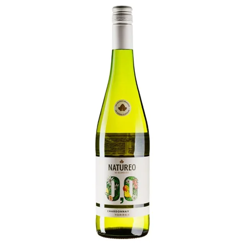 Вино Torres Chardonnay Natureo напівсолодке біле безалкогольне 0,75л