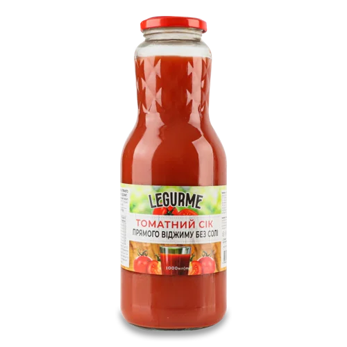 Сік Томатний Без Солі Прямого Віджиму, п/пл 1л