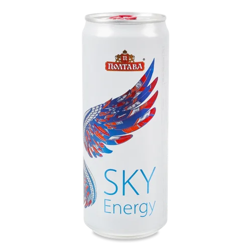 Напій Енергетичний Безалкогольний Сильногазований Sky Energy, Залізна Банка 330мл