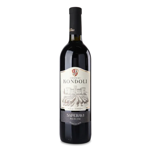 Вино Червоне Сухе Saperavi В/Ґ Chateau Kondoli, 0.75л, 11-13%