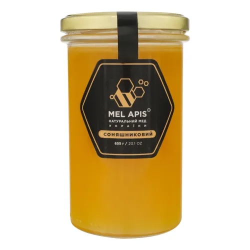 Мед соняшниковий натуральний Mel Apis с/б 655г