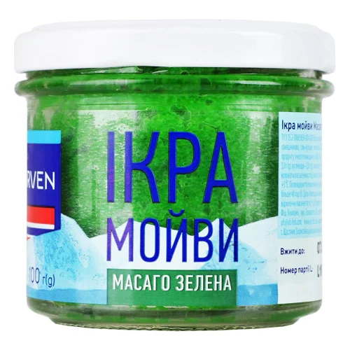 Ікра мойви Norven Масаго зелена 100г