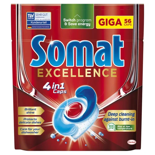 Таблетки для посудомийних машин Somat Excellence 4 in 1 56шт