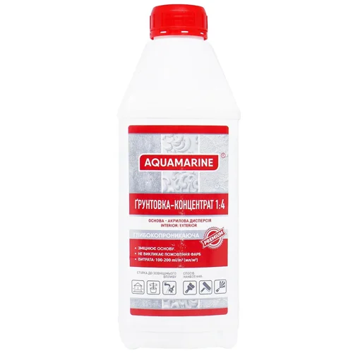 Грунтовка-концентрат Корабельна Aquamarine 1:4 1л
