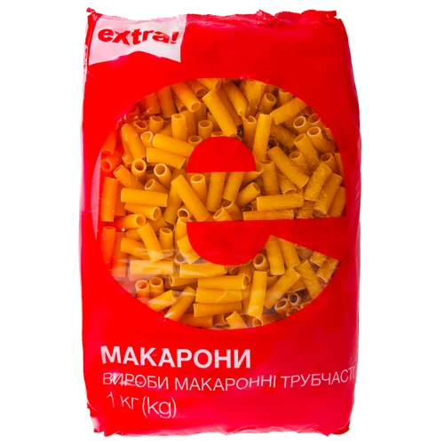 Вироби макаронні Extra! Трубочки,1кг