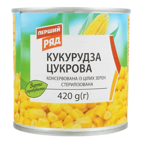 Кукурудза Перший Ряд цукрова 425мл/340г ж/б