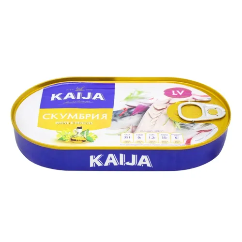 Скумбрія Kaija філе в олії 170г