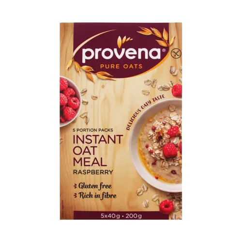 Каша-минутка овсяна Provena з малиною без глютену