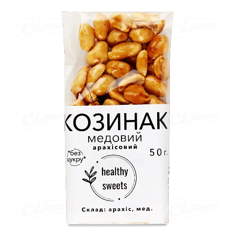 Козинак Healthy Sweets арахісовий медовий, 50г
