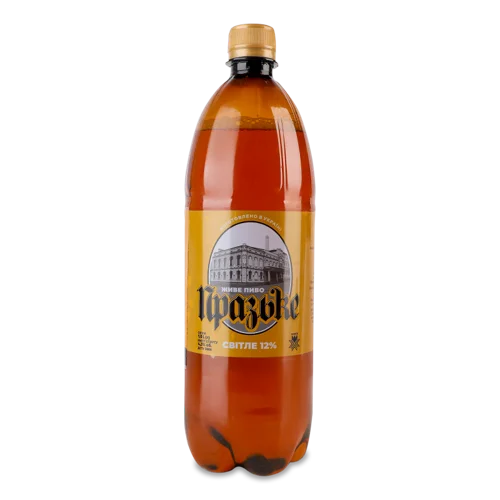 Пиво Світле Живе Вищого Ґатунку Рівень Празьке, 1л, 4.3%