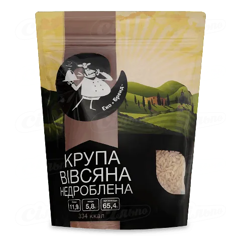 Крупа вівсяна Еко-Бренд недроблена, 600г