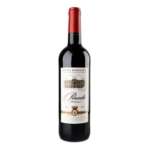 Вино Червоне Сухе Rouge Bordeaux Perade, 0.75л, 13% в/ґ