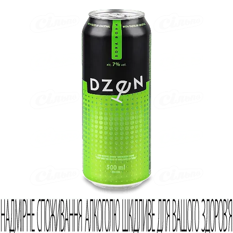 Напій слабоалкогольний Dzen Бора Бора з залізної банки, 0,5л