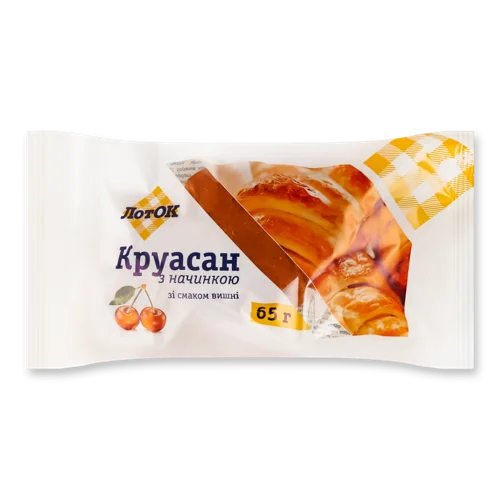 Круасан З Начинкою Зі Смаком Вишні В/ґ, 65г