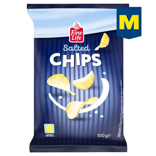 Чіпси картопляні «Fine Life» з сіллю 100г