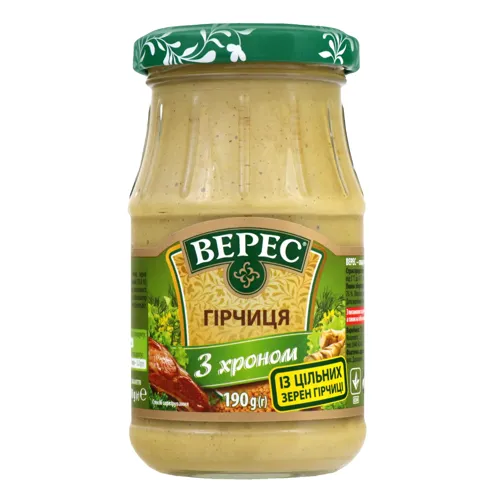 Гірчиця з хроном Верес с/б 190г