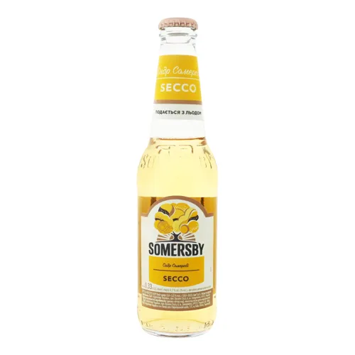 Сидр 0.33л 4.7% шипучий напівсолодкий Secco Somersby