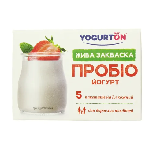 Закваска бактеріальна суха Пробіо Йогурт Yogurton к/у 5х1г