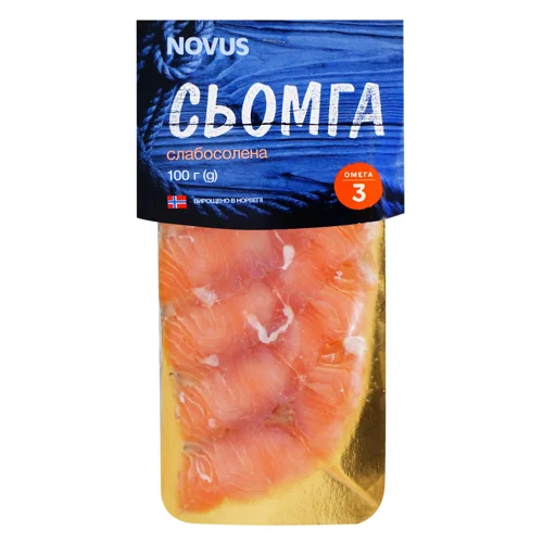 Сьомга Novus слабосолена 100г