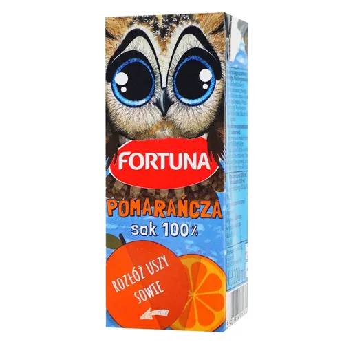 Сік Fortuna апельсиновий без цукру 200мл
