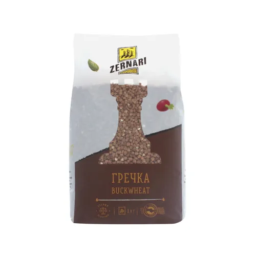 Крупа гречана ядриця швидкорозварювана Zernari м/у 1кг