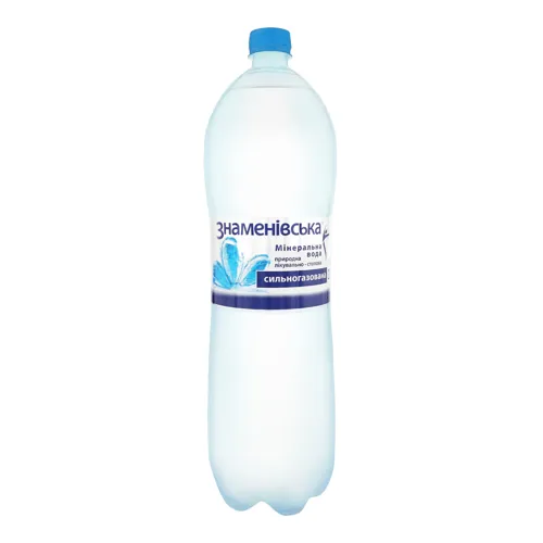 Вода мінеральна сильногазована Знаменівська 2л